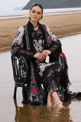 Nureh Luxury Lawn & Chiffon: 3-Piece Printed Embroidered Outfit