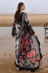 Nureh Luxury Lawn & Chiffon: 3-Piece Printed Embroidered Outfit