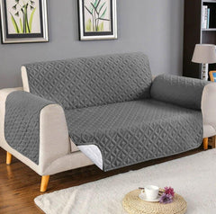 Ultrasonic Quilted Sofa Cover (Grey Color)