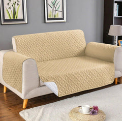 Ultrasonic Quilted Sofa Cover (Skin Golden)