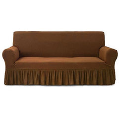 Frill Style Micro Mesh Sofa Cover (Copper Color)
