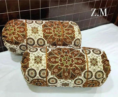 Velvet Jacquard* Round/GOLL Pillow Covers Pack of 2pcs