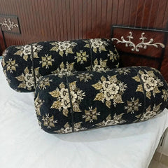 Velvet Jacquard* Round/GOLL Pillow Covers Pack of 2pcs