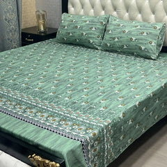 3D CRYSTAL COTTON BEDSHEET