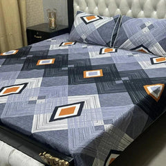 3D CRYSTAL COTTON BEDSHEET