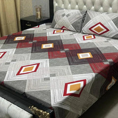 3D CRYSTAL COTTON BEDSHEET
