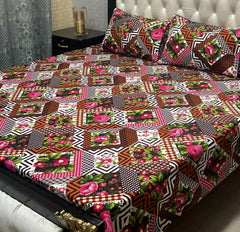 3D CRYSTAL COTTON BEDSHEET