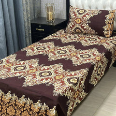Luxurious Bedding Collection Vol 24 | Pure Soft 3D Crystal Cotton | 2 Single Size Bedsheets (90x60 Inches)