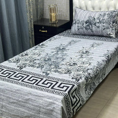 Luxurious Bedding Collection Vol 24 | Pure Soft 3D Crystal Cotton | 2 Single Size Bedsheets (90x60 Inches)