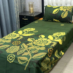 Luxurious Bedding Collection Vol 24 | Pure Soft 3D Crystal Cotton | 2 Single Size Bedsheets (90x60 Inches)