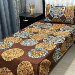 Luxurious Bedding Collection Vol 24 | Pure Soft 3D Crystal Cotton | 2 Single Size Bedsheets (90x60 Inches)