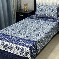 Luxurious Bedding Collection Vol 24 | Pure Soft 3D Crystal Cotton | 2 Single Size Bedsheets (90x60 Inches)