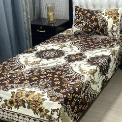 Luxurious Bedding Collection Vol 24 | Pure Soft 3D Crystal Cotton | 2 Single Size Bedsheets (90x60 Inches)