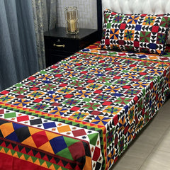 Luxurious Bedding Collection Vol 24 | Pure Soft 3D Crystal Cotton | 2 Single Size Bedsheets (90x60 Inches)