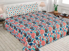 Luxurious Bedding Collection Vol. 25 Pure Salonika Mix Cotton   - King Size Bedsheet + 2 Pillow Covers - Ultra Soft & Premium Finish