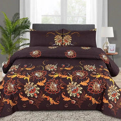 Luxurious Bedding Collection Vol. 25 Pure Salonika Mix Cotton   - King Size Bedsheet + 2 Pillow Covers - Ultra Soft & Premium Finish