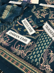 Qalamkar Summer Lawn Collection : Premium Air-Jet Lawn 3-Piece Embroidered Suit