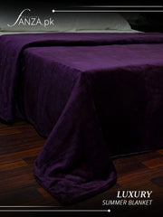 Magenta Luxury AC Dyed Fleece Blanket