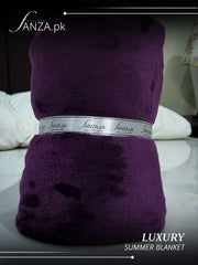 Magenta Luxury AC Dyed Fleece Blanket