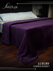 Magenta Luxury AC Dyed Fleece Blanket