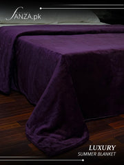 Magenta Luxury AC Dyed Fleece Blanket