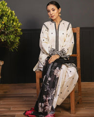 Cocy by Zara Shahjahan Summer - Off-White Premium Air-Jet Lawn 3PC Embroidered Suits