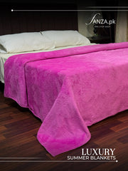 Pink Luxury AC Emboss Fleece Blanket