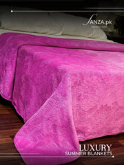 Pink Luxury AC Emboss Fleece Blanket