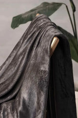 Dark Grey Plain AC Blanket in Coral Fleece & Flannel