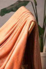 Peach AC Dyed Funnel Blanket in Coral Fleece