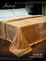 Peach Luxury AC Dyed Fleece Blanket