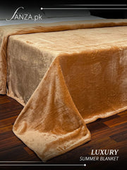 Peach Luxury AC Dyed Fleece Blanket