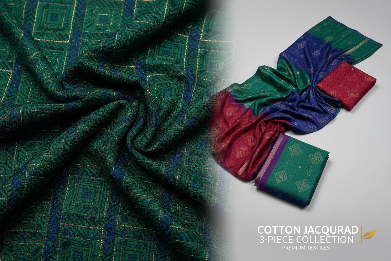 Cotton Jacquard 3pc