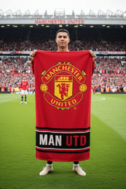 Your favourite football team Print Bath Towel – football for Kids