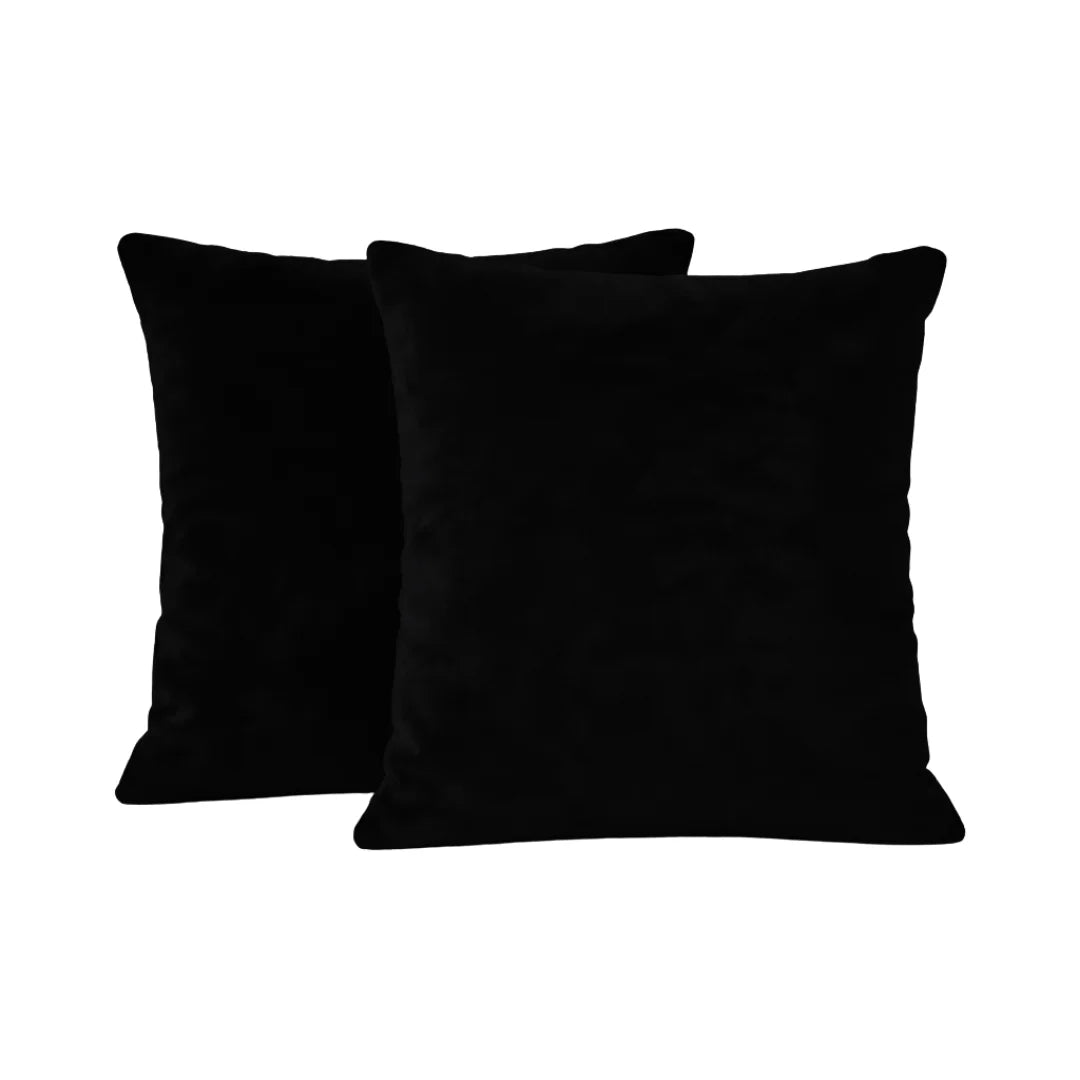 Plain Fleece Cushions – Plush Comfort with Hidden Zipper (Set of 2)