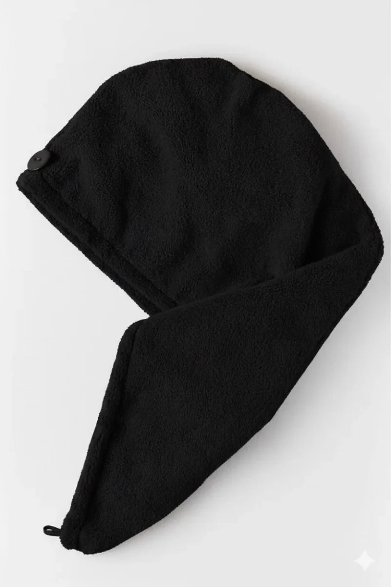 Velvet Hair Dry Cap (Turban Style) – Fast Dry, Frizz-Free & Stylish