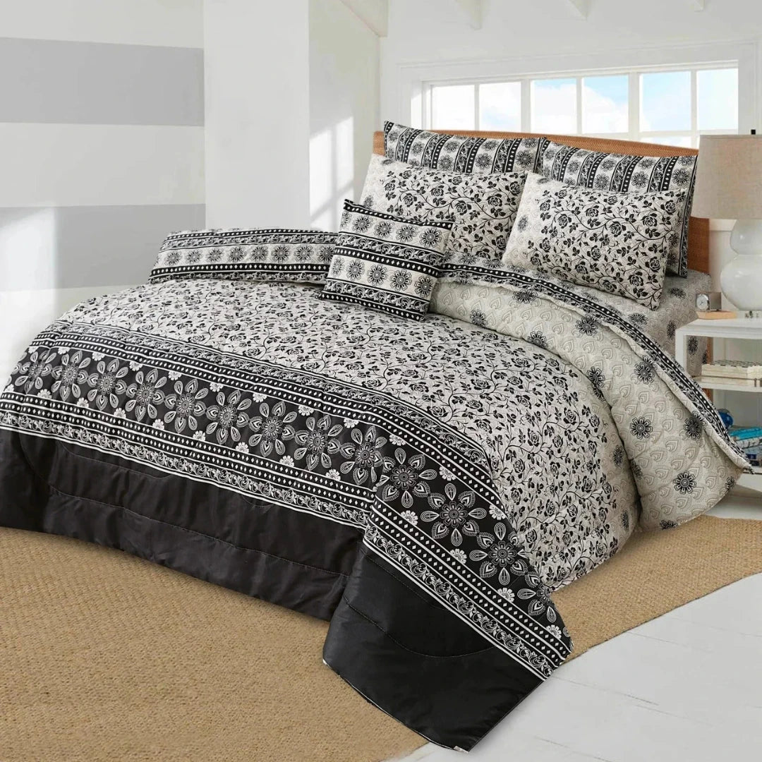 Jhumka Cotton Comforter Set – 7PCS