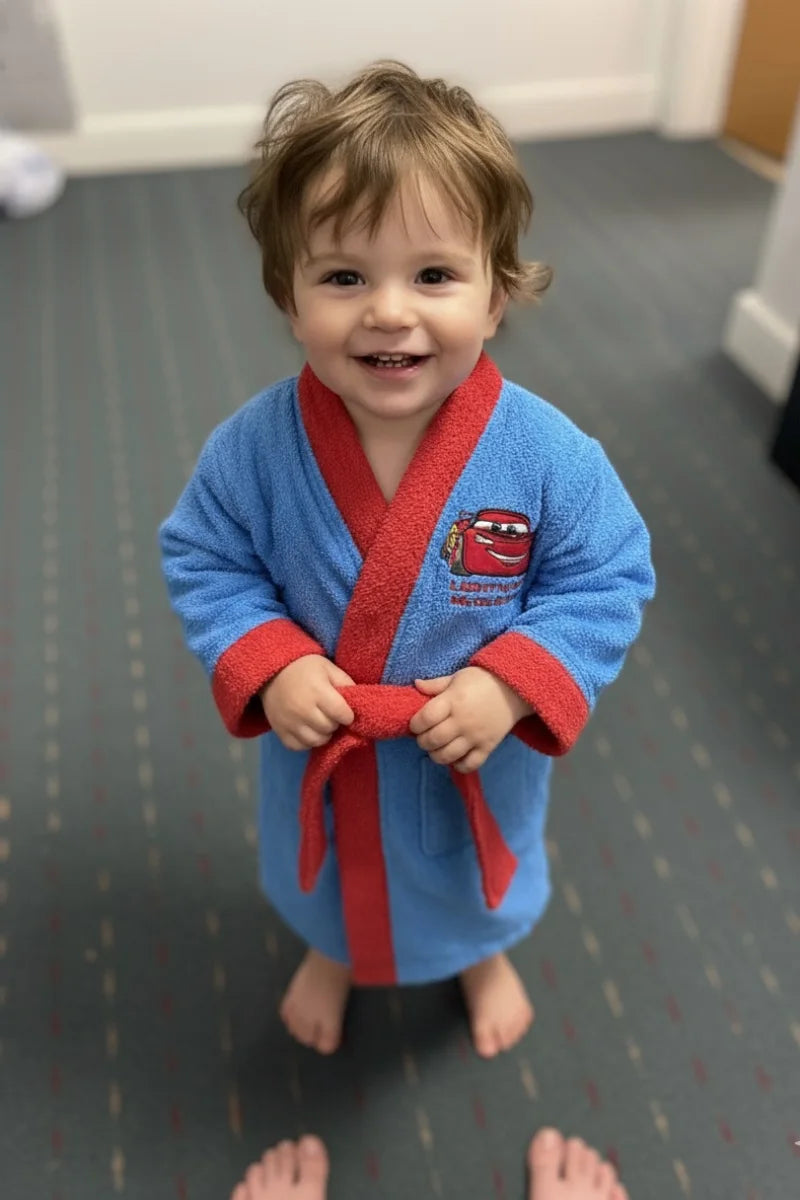 Lightning McQueen kids bathrobe Under age (1 to 4 years)