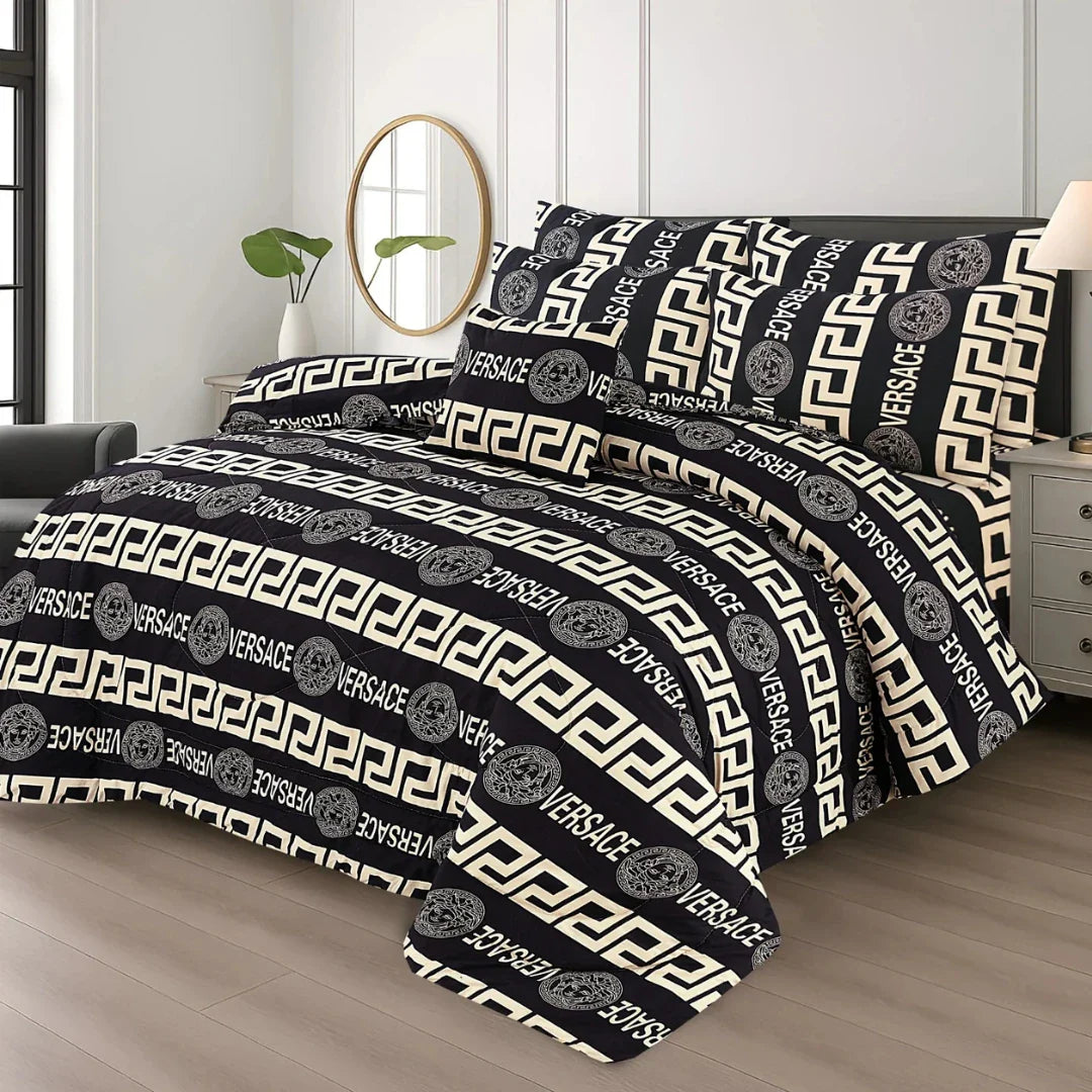 Versace Cotton Comforter Set – 7 Pieces
