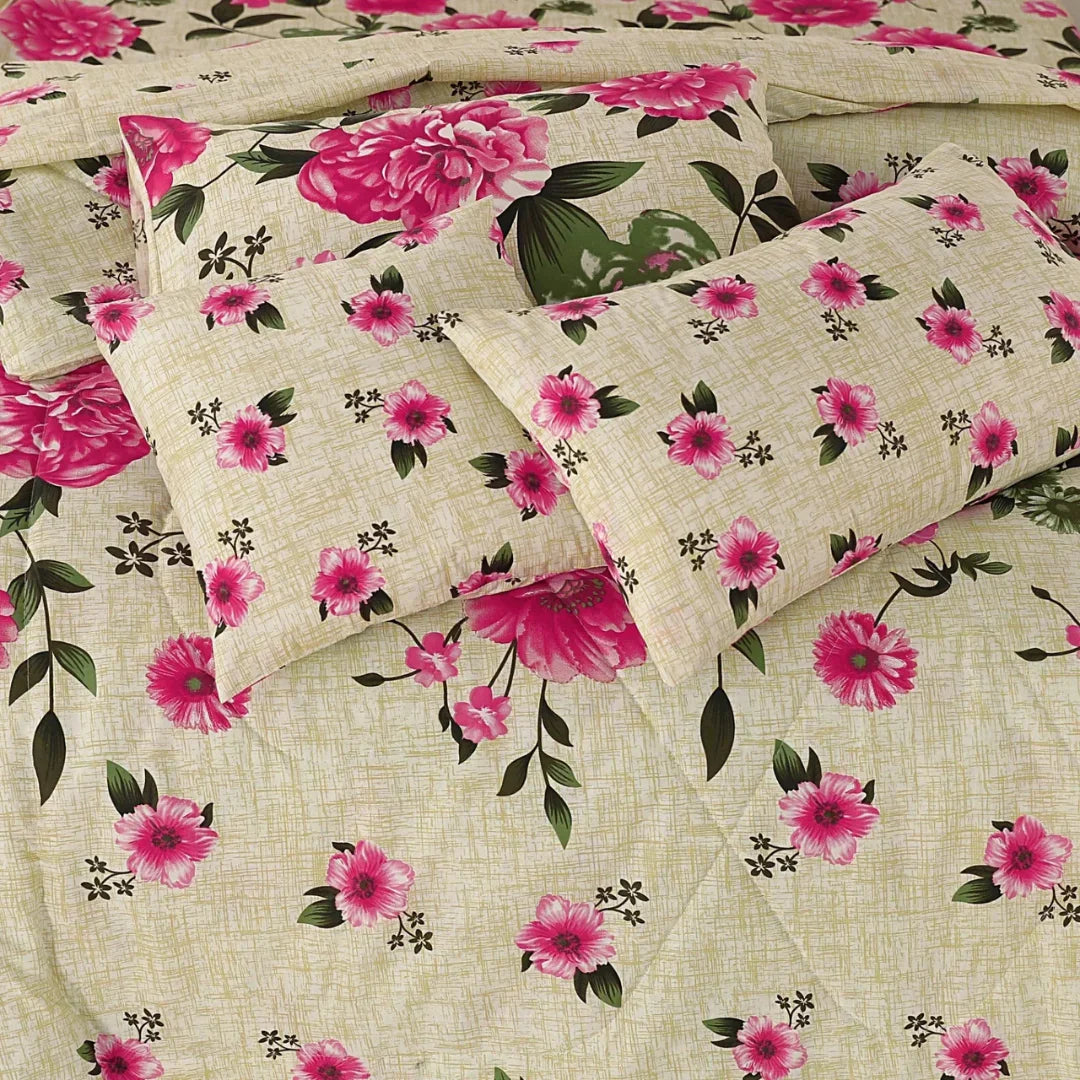 ASH-1029 Cotton Comforter Set – 7 Pieces