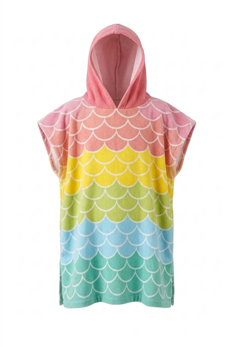 Fluffy Hooded Poncho for Kids – Bath & Beach Ready