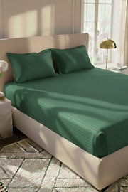 Luxury Stripe Fitted Bedsheet - King Size