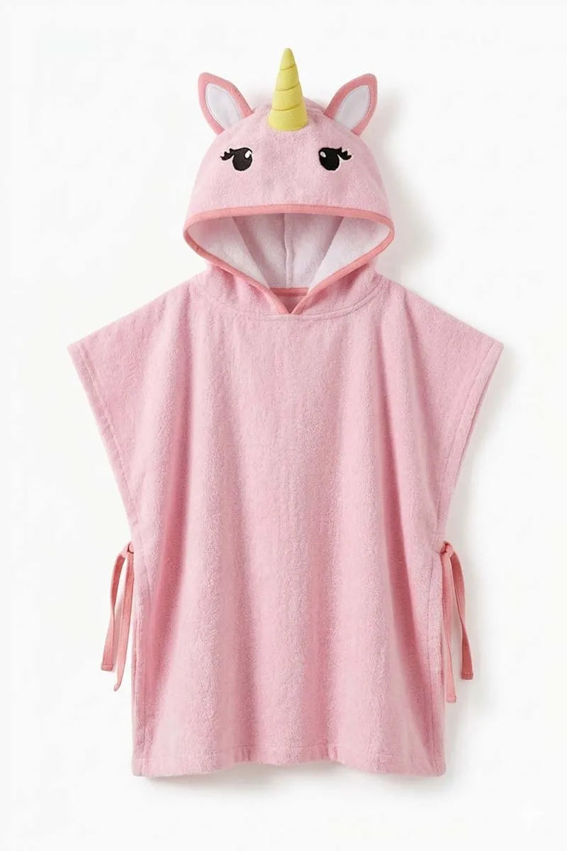 Dyed Unicorn Premium Cotton Kids Ponchu