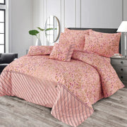 Pink Linep Pure Cotton Comforter Set – 7 Pieces