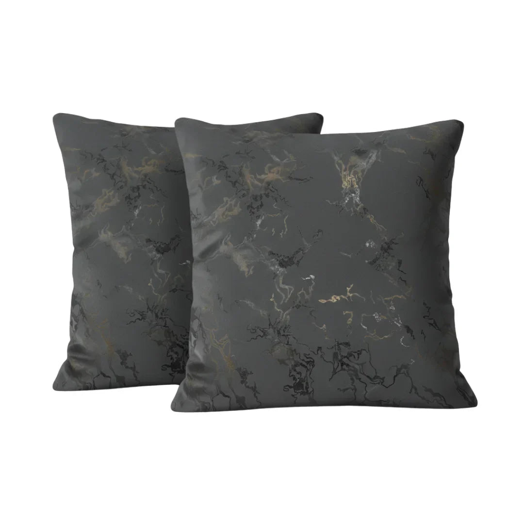 Marble Velvet Cushion – Premium Texture & Hidden Zip (Pack of 2)