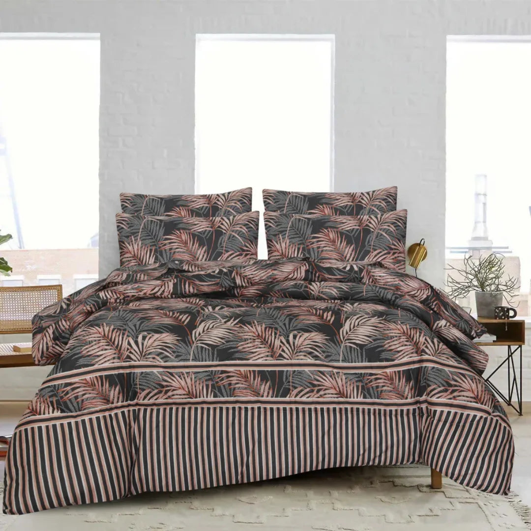 Leaf 2 Cotton Comforter Set – 7 Pieces