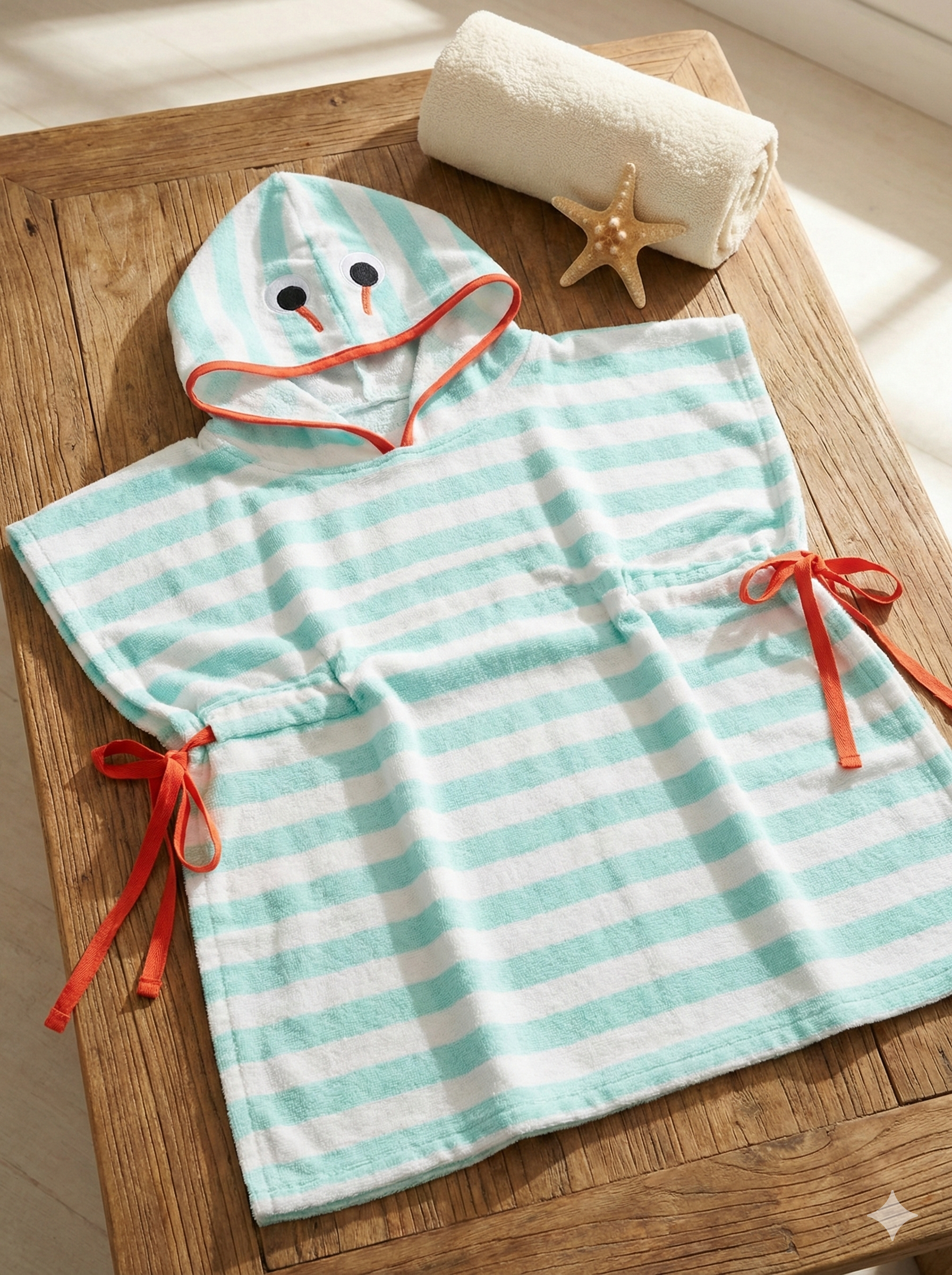 Strips Premium Cotton Kids Ponchu – Quick Dry & Super Absorbent
