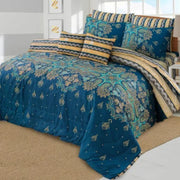 Floral Cotton Comforter Set – 7 Pieces