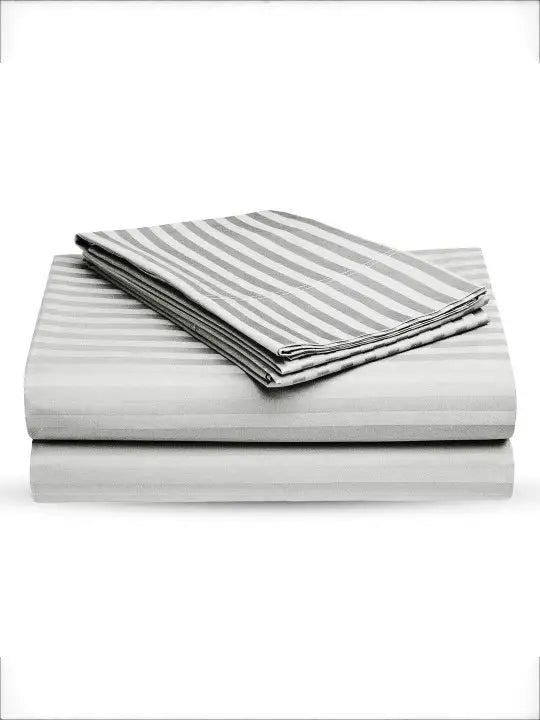 Luxury Stripe Fitted Bedsheet - King Size