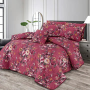 Pink M.Z Cotton Comforter Set – 7 Pieces